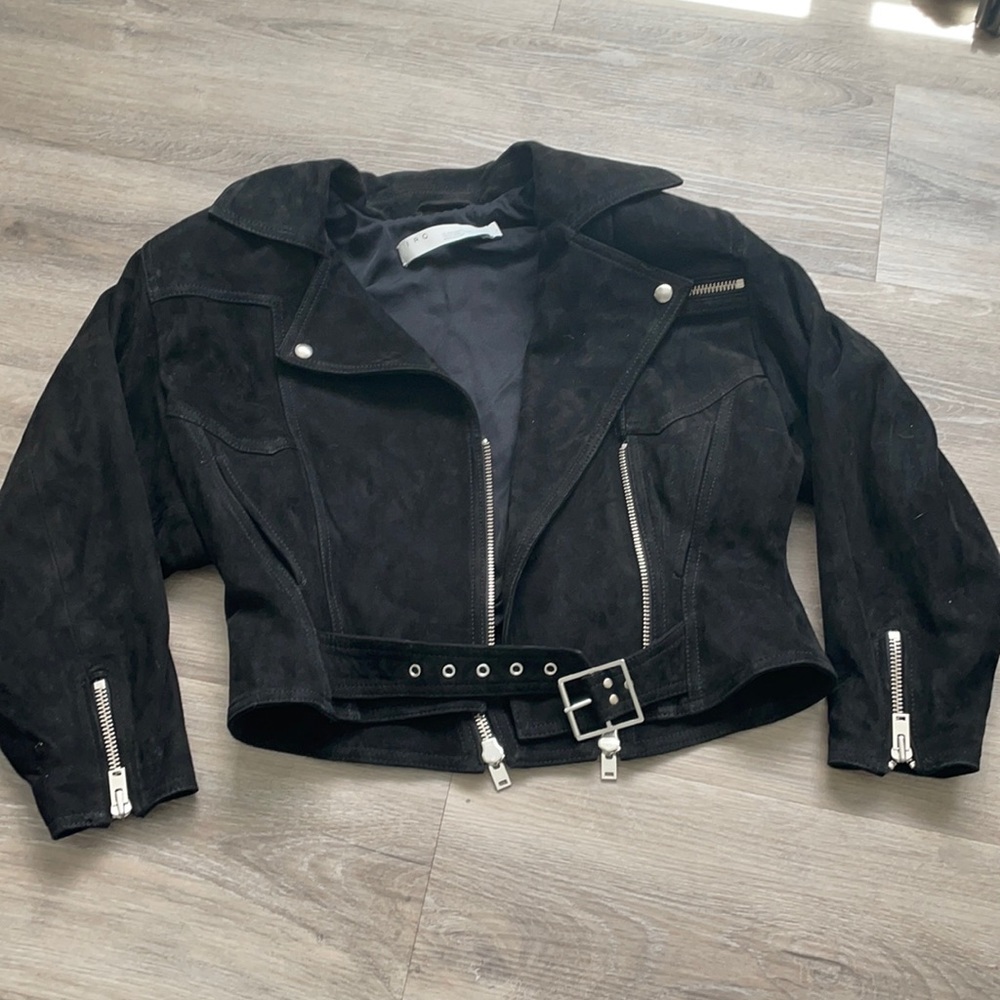 Iro black suede jacket